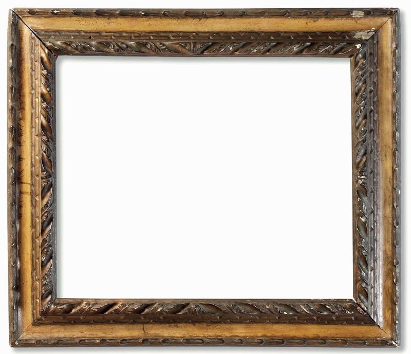 Cornice in legno intagliato e a mecca. Emilia XVII secolo  - Auction Frames - Cambi Casa d'Aste