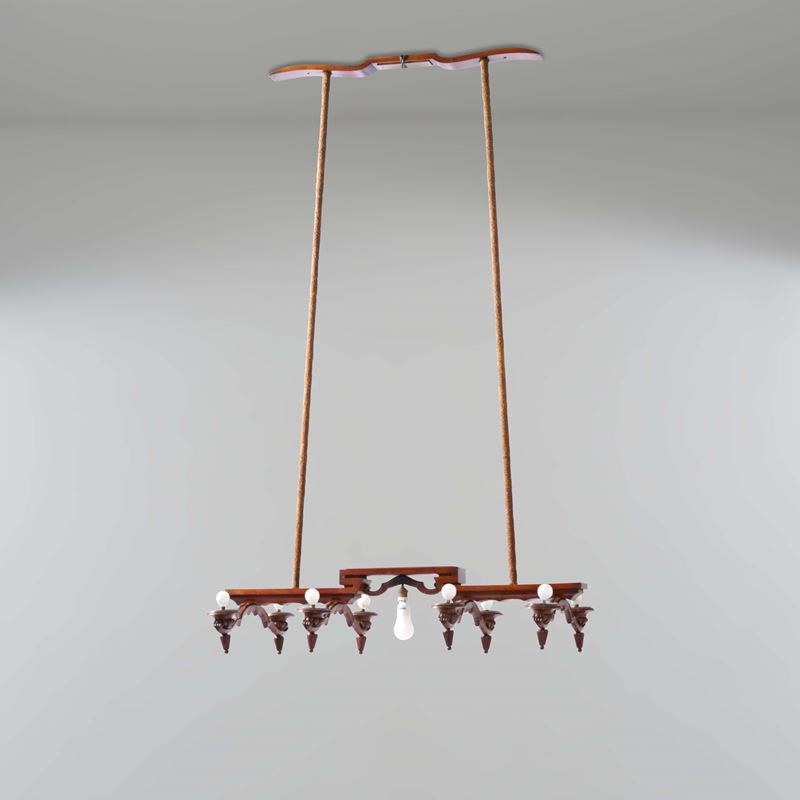 Vittorio Valabrega : Grande lampada a sospensione  - Asta Design Lab - Cambi Casa d'Aste