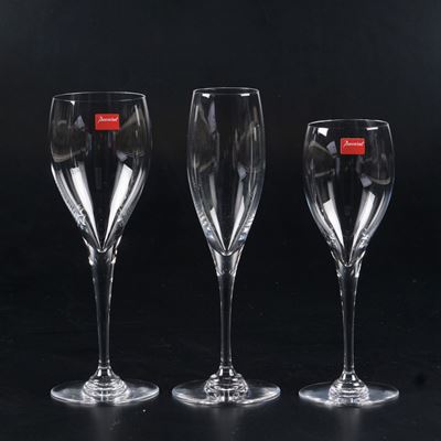 Servizio di Calici “saint Rémy”francia, Manifattura Baccarat, Ultimo Terzo del XX Secolo