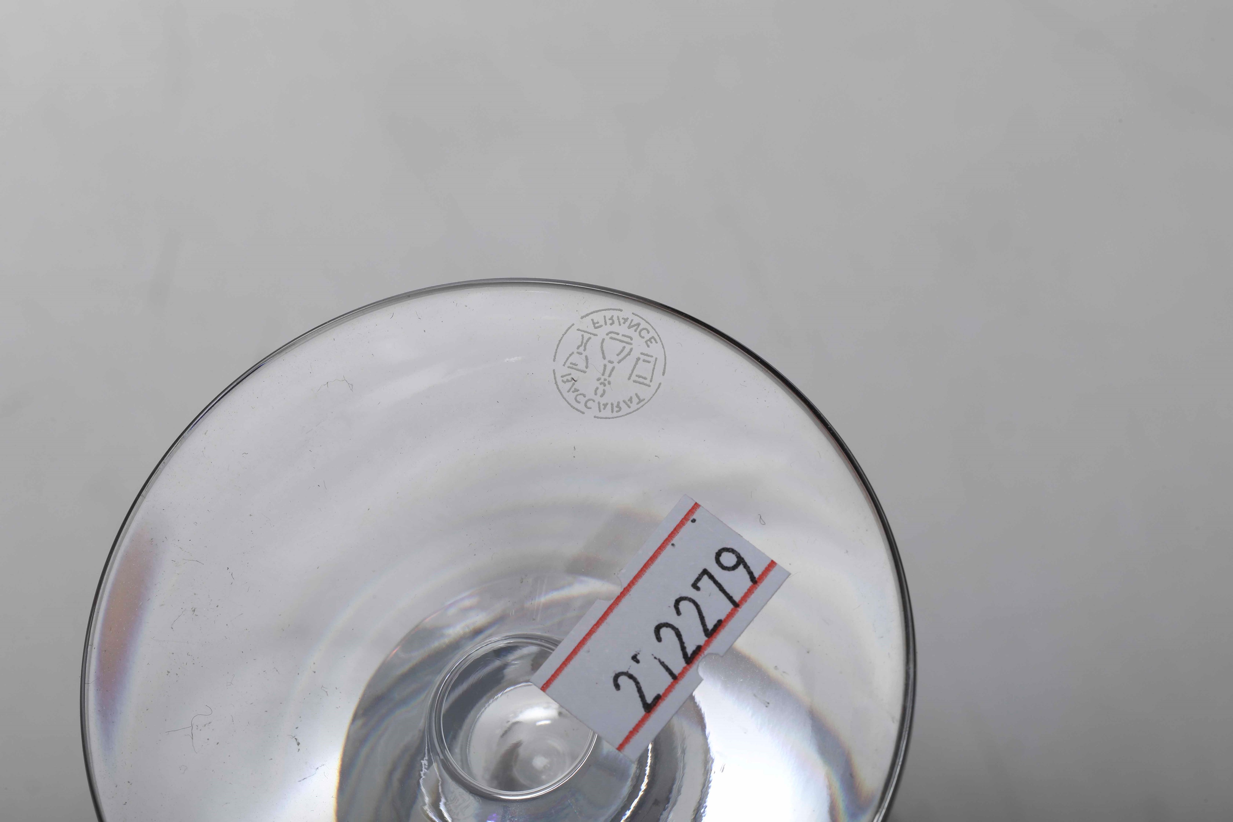 Sei Calici, Due Tumbler da Whiskey Modello "Véga", un Versatoio.francia, Manifattura Baccarat, XX...