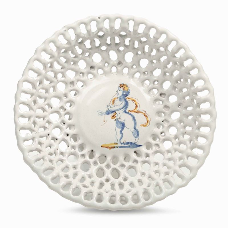 Coppa Faenza, Bottega Calamelli, terzo quarto del XVI secolo     - Auction Majolica and Porcelain - Cambi Casa d'Aste