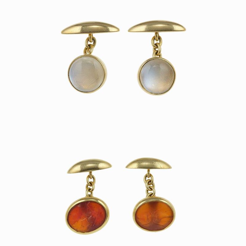 Bulgari. Due paia di bottoni da polso  - Asta Fine Jewels - Cambi Casa d'Aste