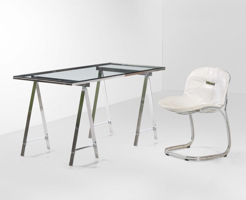 Set di scrivania con sedia  - Auction Design Lab - Cambi Casa d'Aste