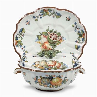 Zuppiera con Presentatoionove, Manifattura Antonibon, 1750-1770 Circa