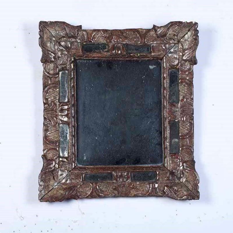 Specchio Luigi XIV in legno decorato a mecca. Francia XVIII secolo  - Auction Antique January - Cambi Casa d'Aste