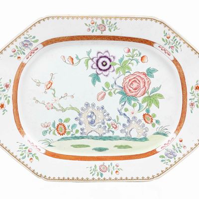 Grande Piatto.inghilterra, Manifattura di Spode, XIX Secolo.