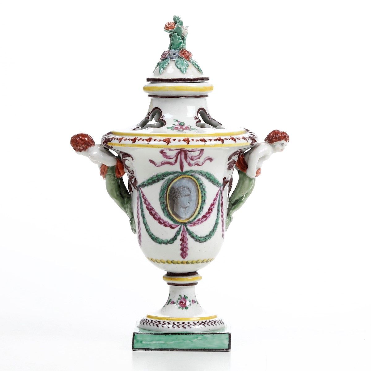 Piccolo Vaso Pot-pourri con Coperchio Nove, Manifattura Antonibon, Gestione Parolin, 1781-1802
