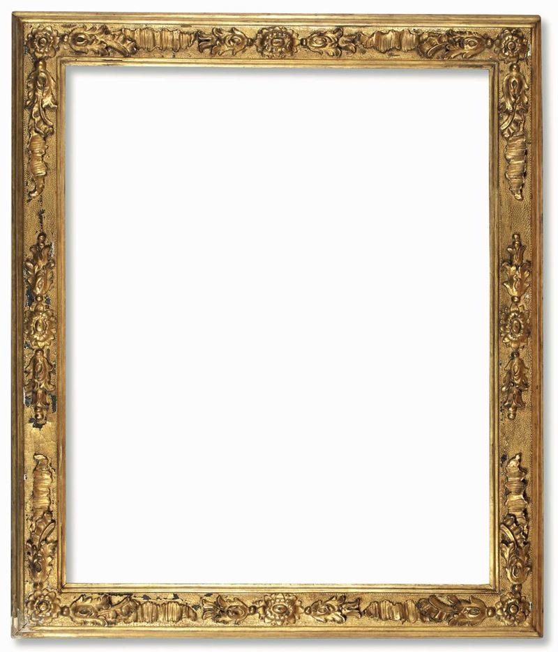 Cornice neoclassica intagliata e dorata. Italia XVIII-XIX secolo  - Auction Frames - Cambi Casa d'Aste