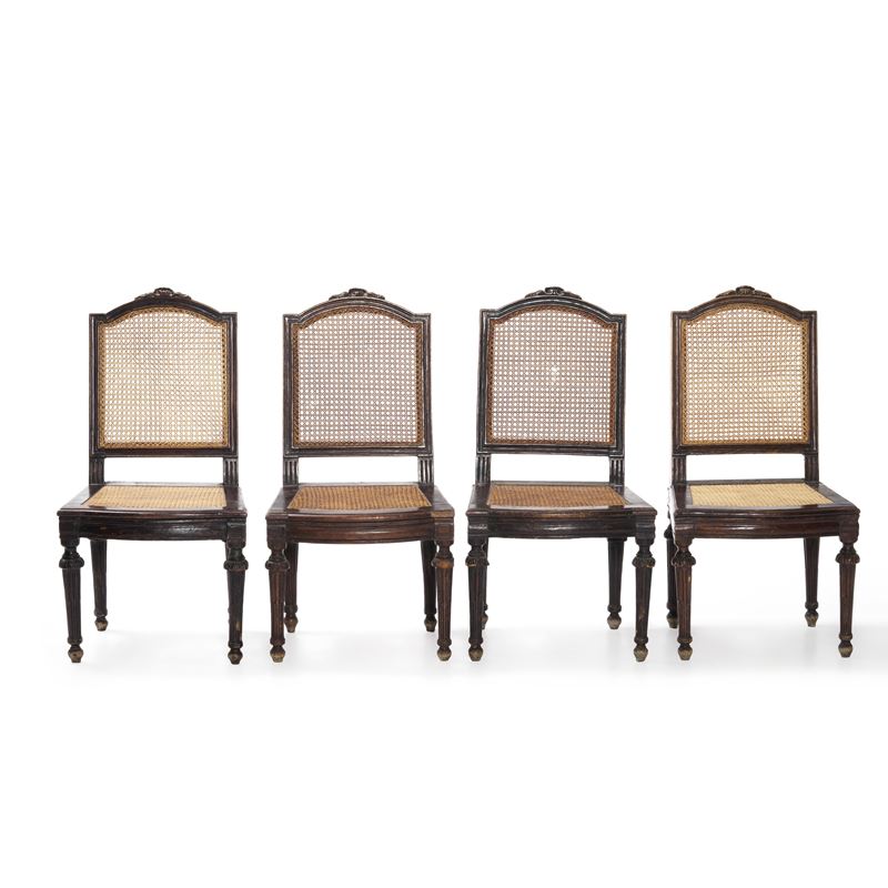 Quattro sedie Luigi XVI. XVIII-XIX secolo  - Asta Antiquariato - Cambi Casa d'Aste