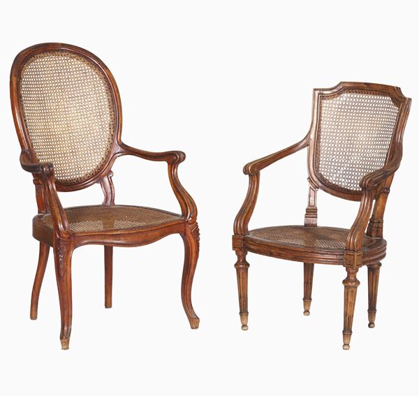 Due poltroncine. XVIII-XIX secolo