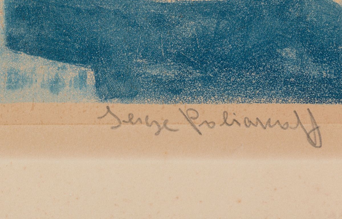 Serge Poliakoff - Composizione Rosso e Blu