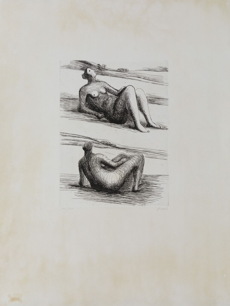 Henry Moore - Two Reclining Figures