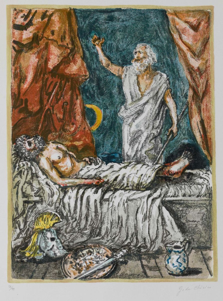 Giorgio De Chirico - Il Sogno Appare Ad Agamennone