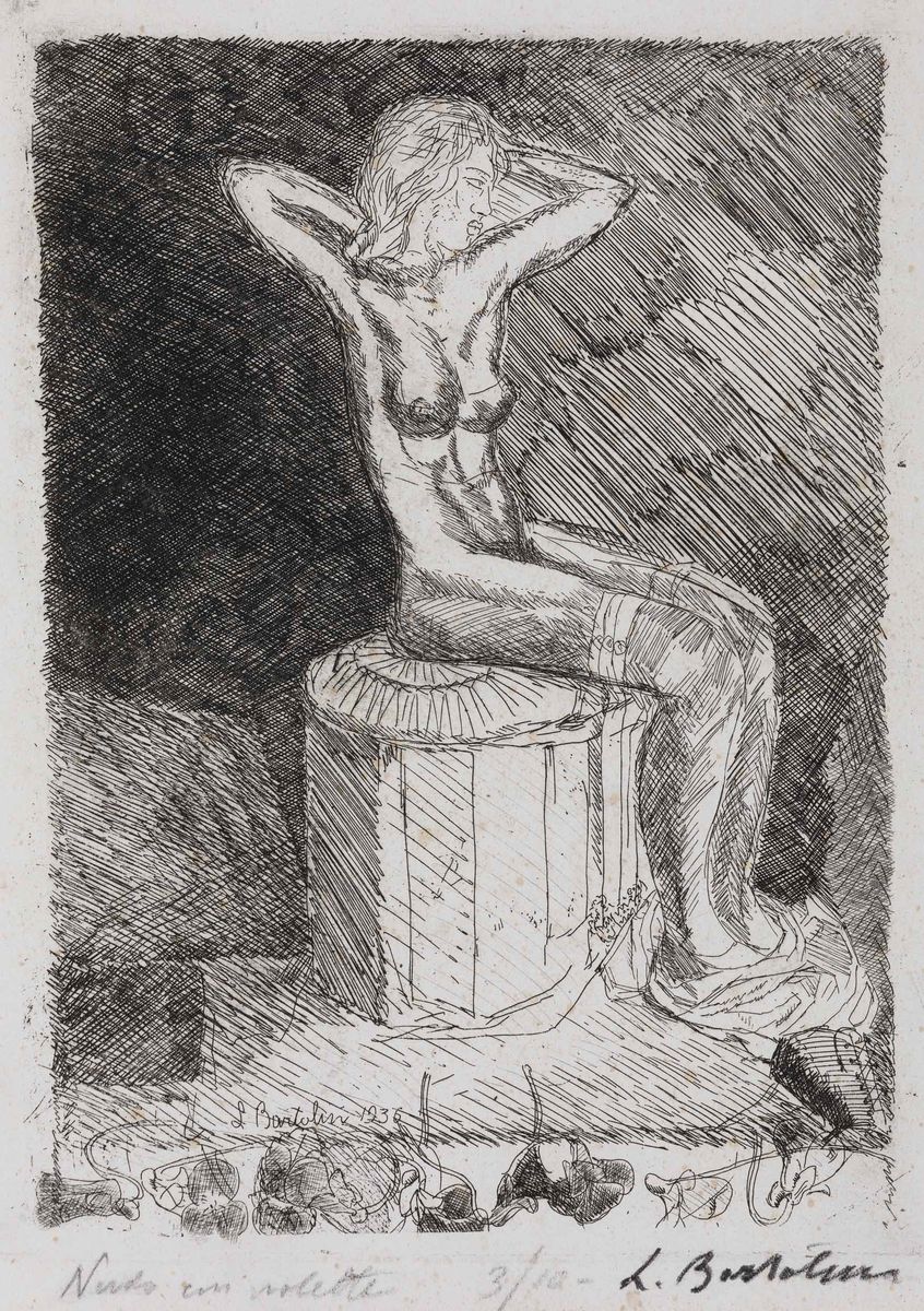 Luigi Bartolini - Nudo con Violette