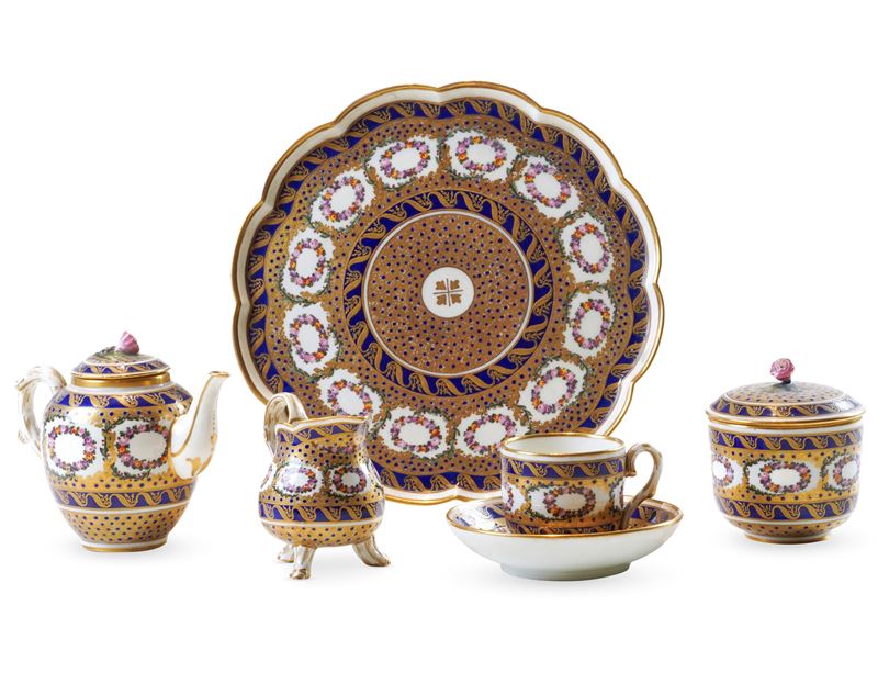 Solitarie da tè. Francia, Manifattura indeterminata, prima metà del XX secolo.  - Asta Arredo per la Tavola - Cambi Casa d'Aste