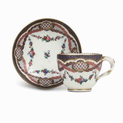 Tazza con Piattinosèvres, 1764