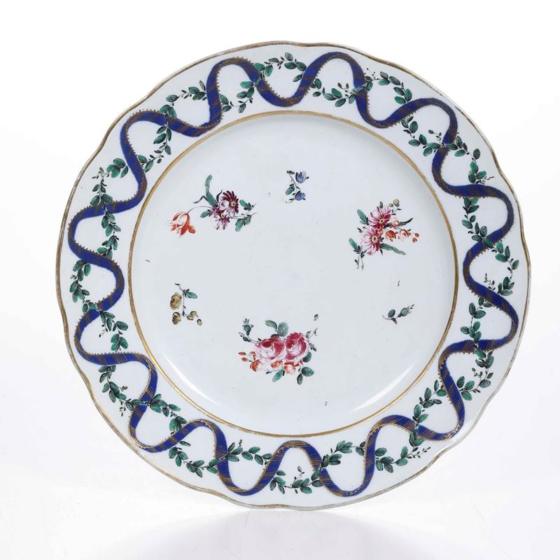 Piatto Doccia, Manifattura Richiard Ginori, ultimo quarto del XVIII secolo  - Asta Ceramiche - Cambi Casa d'Aste