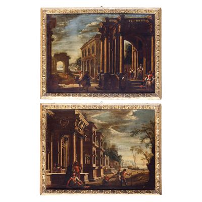 Vedute con Architetture e Personaggi