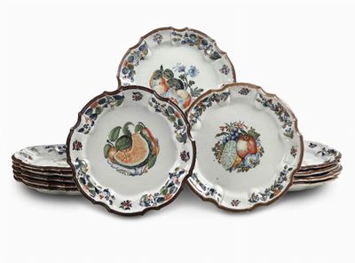 Dodici Piattinove, Manifaturra di Pasquale Antonibon, 1750-1770