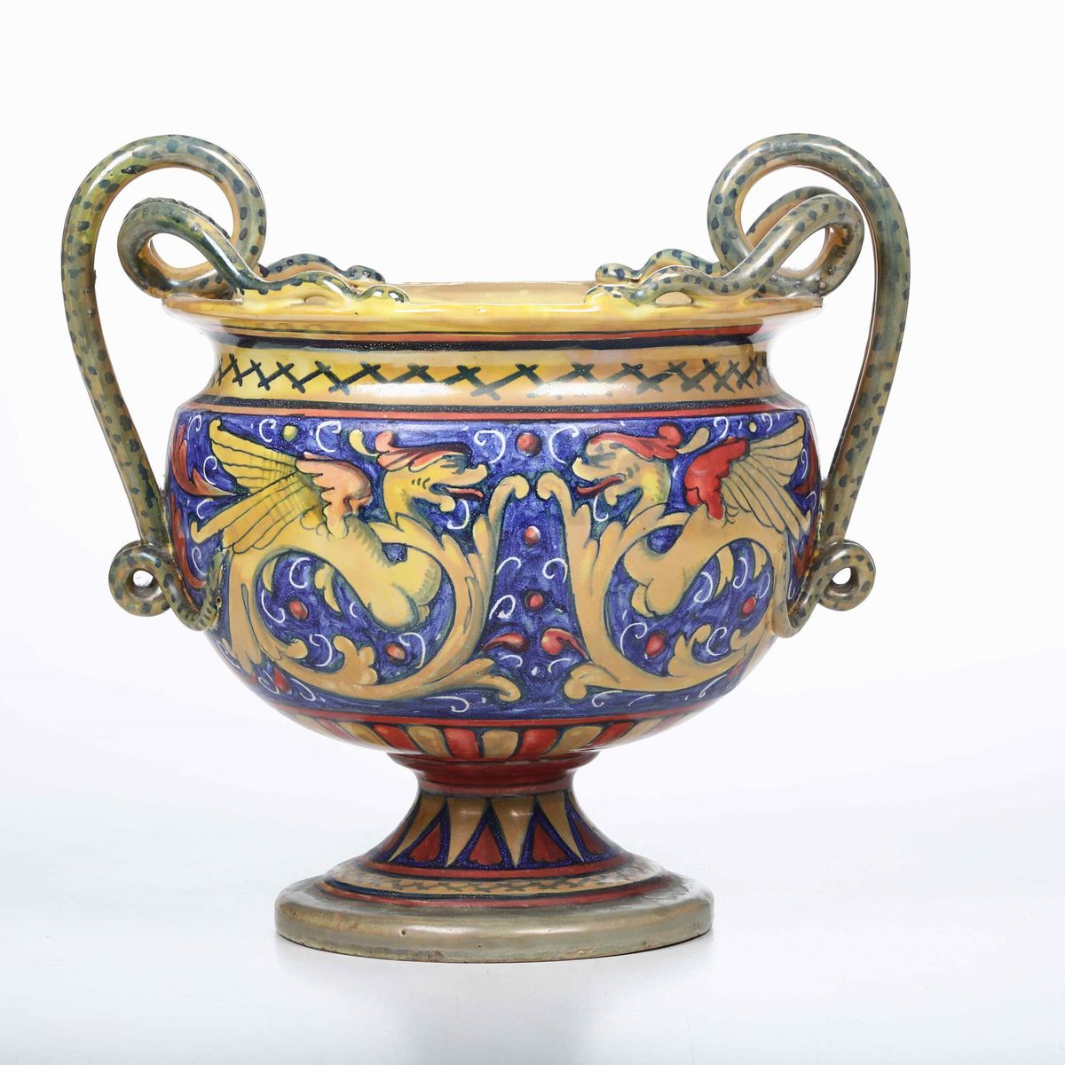 Vaso. Gualdo Tadino, Manifattura Ruboli, 1930 Circa.
