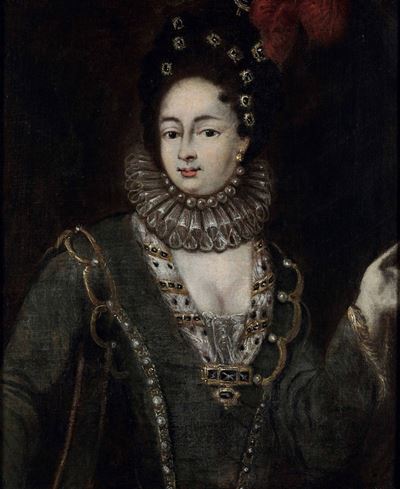 Scuola del XVII Secolo Ritratto di Marie-madeleine De la Vieuville, Marchesa di Parabere