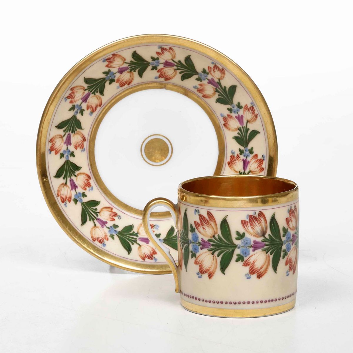 Tazza con Piattinoparigi, Primo Quarto del XIX Secolo