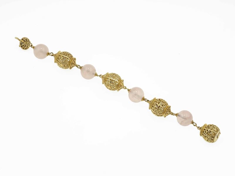 Topaz and gold bracelet  - Auction Jewels - Cambi Casa d'Aste