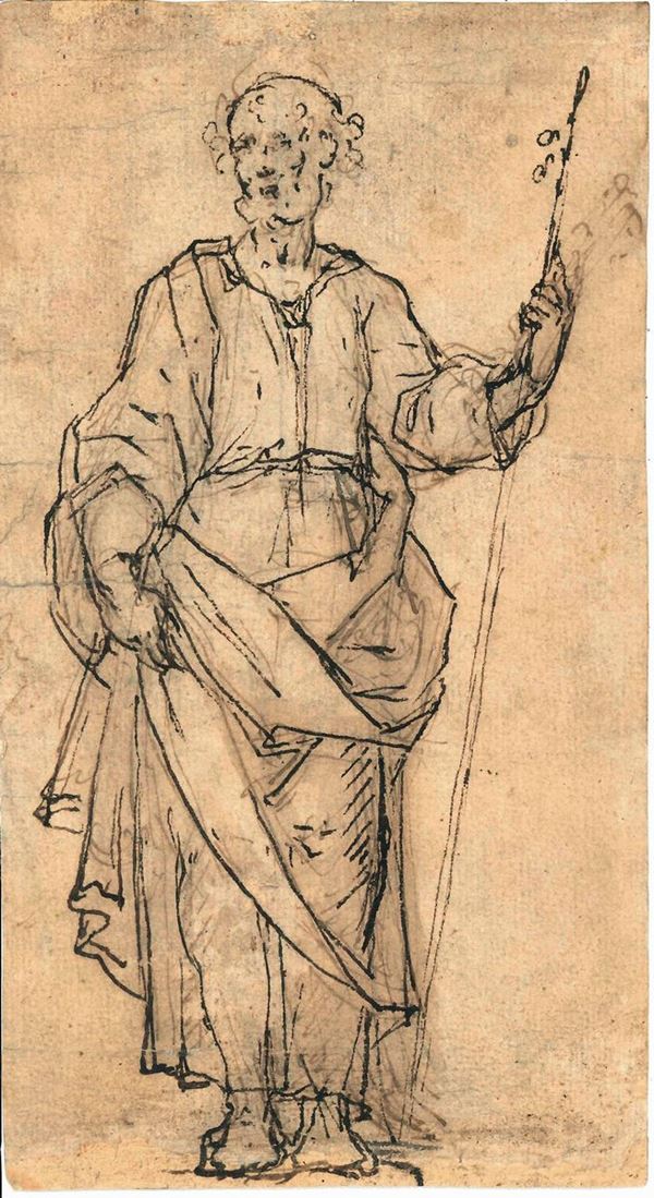 Scuola fiorentina del XVII secolo Studio per la figura di San Giuseppe