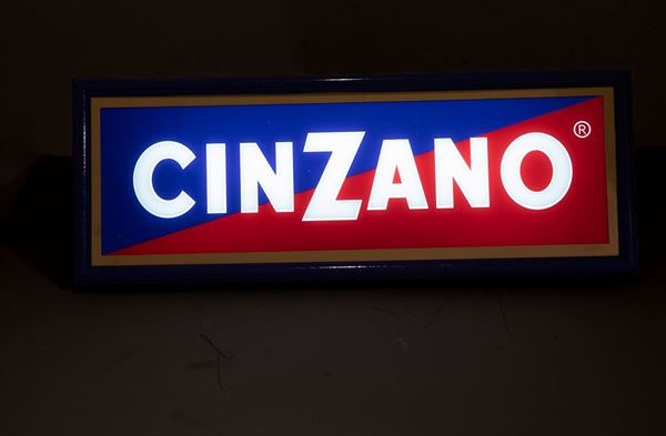 Cinzano lighted sign