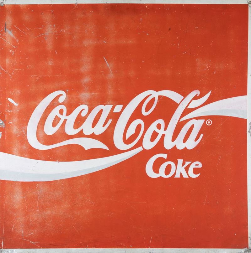 Coca-Cola sign  - Auction POP Culture and Vintage Posters - Cambi Casa d'Aste
