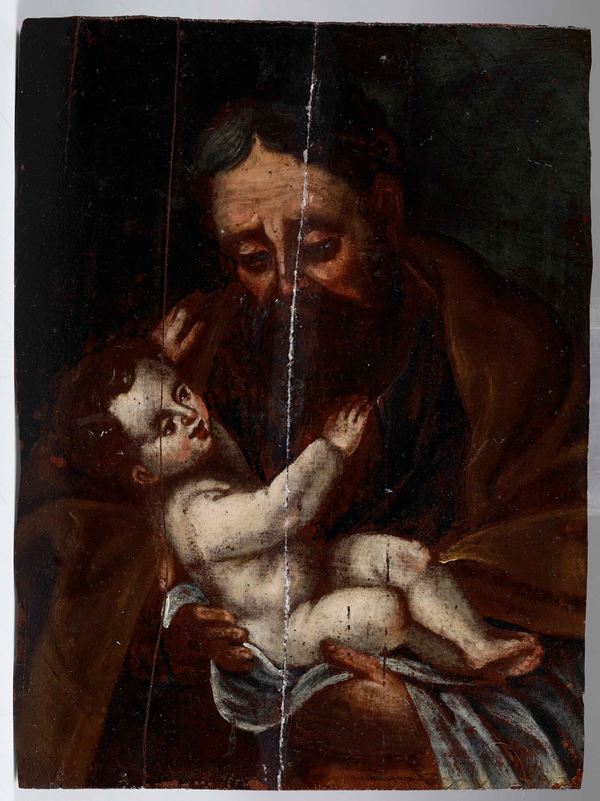 Scuola del XVIII secolo San Giuseppe con il Bambino