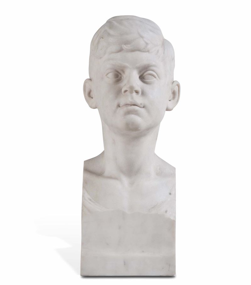 Antonio Maria Morera : Busto di ragazzo  - Auction 19th and 20th Century Sculpture - Cambi Casa d'Aste