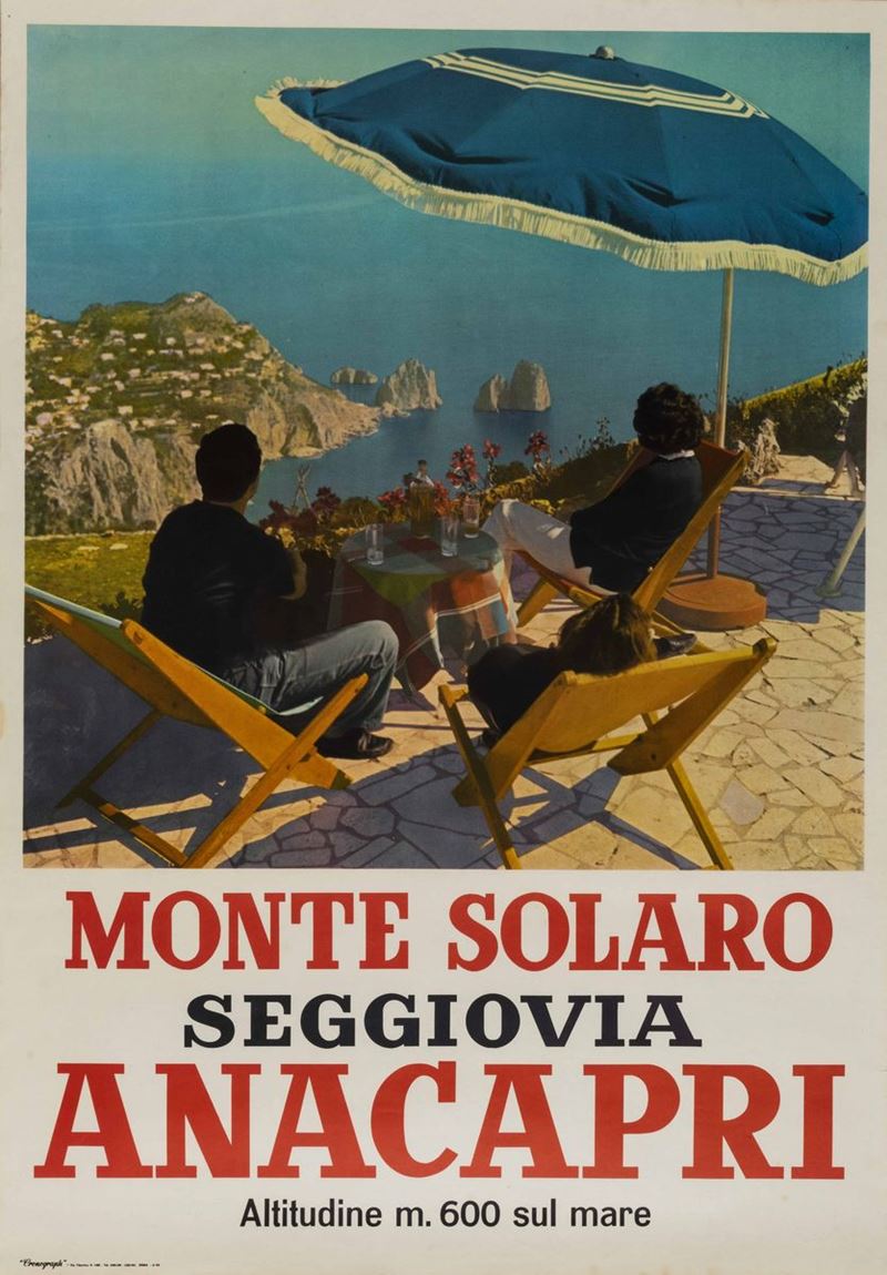 Monte Solaro Anacapri  - Auction POP Culture and Vintage Posters - Cambi Casa d'Aste
