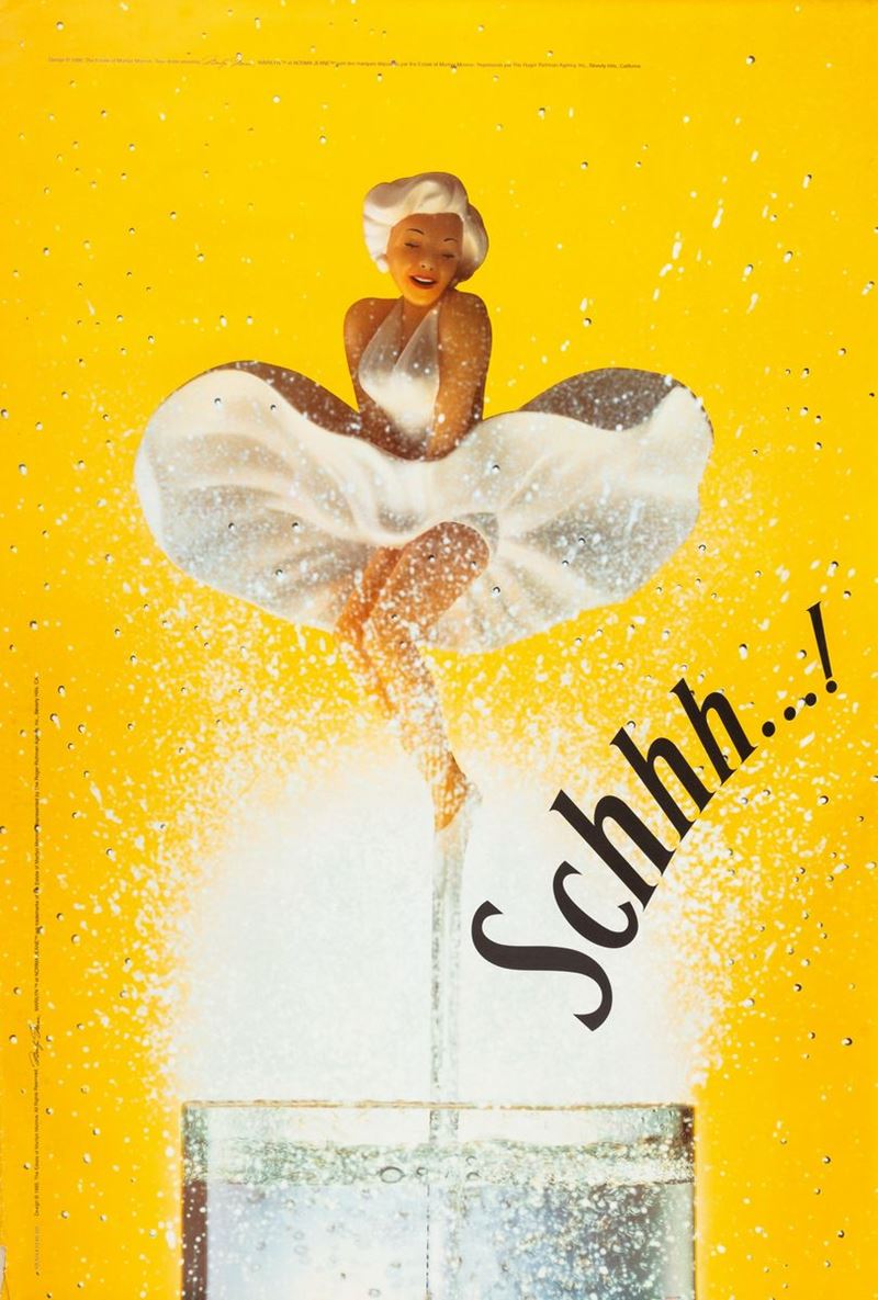 Schweppes Marilyn Monroe  - Auction POP Culture and Vintage Posters - Cambi Casa d'Aste