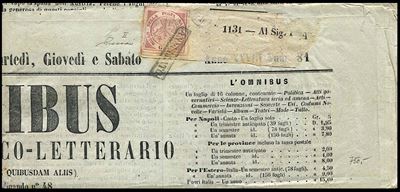 1860, Regno di Napoli, Giornale Completo “L’omnibus", da Napoli, del 22 Settembre 1860