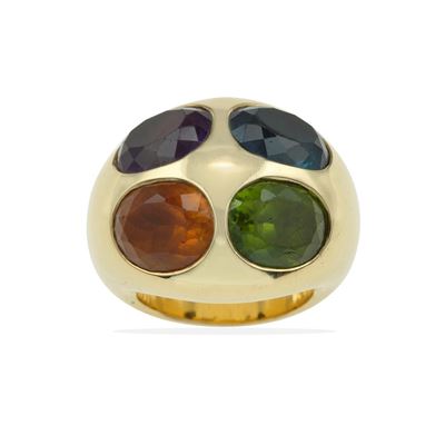 Anello con Quarzi Colorati
