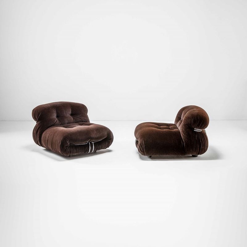 Afra e Tobia Scarpa : Due poltrone mod. Soriana  - Auction Fine Design - Cambi Casa d'Aste