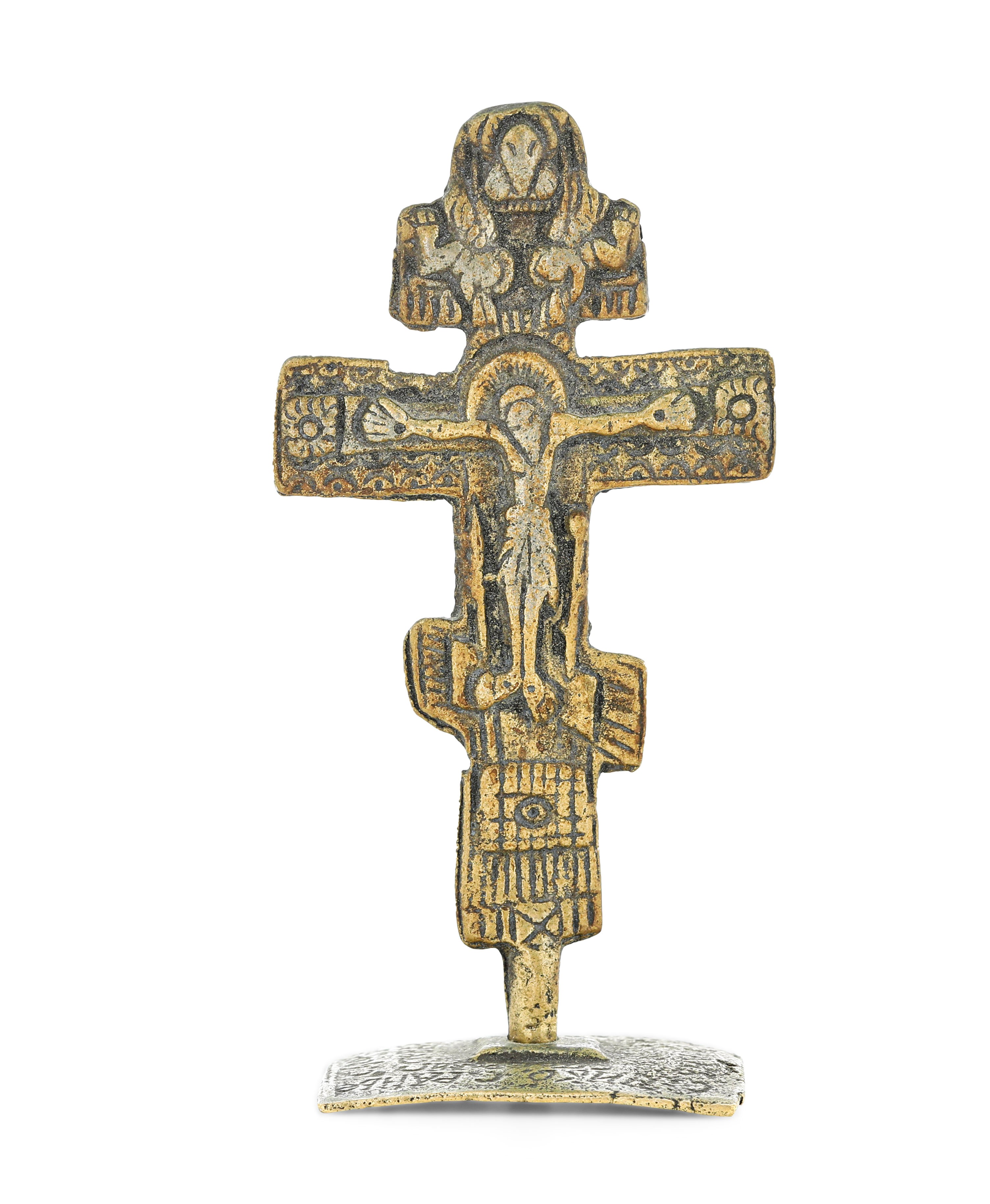 Crocefisso a Pendente. San Pietroburgo 1867, Orafo Pb (non Identificato)