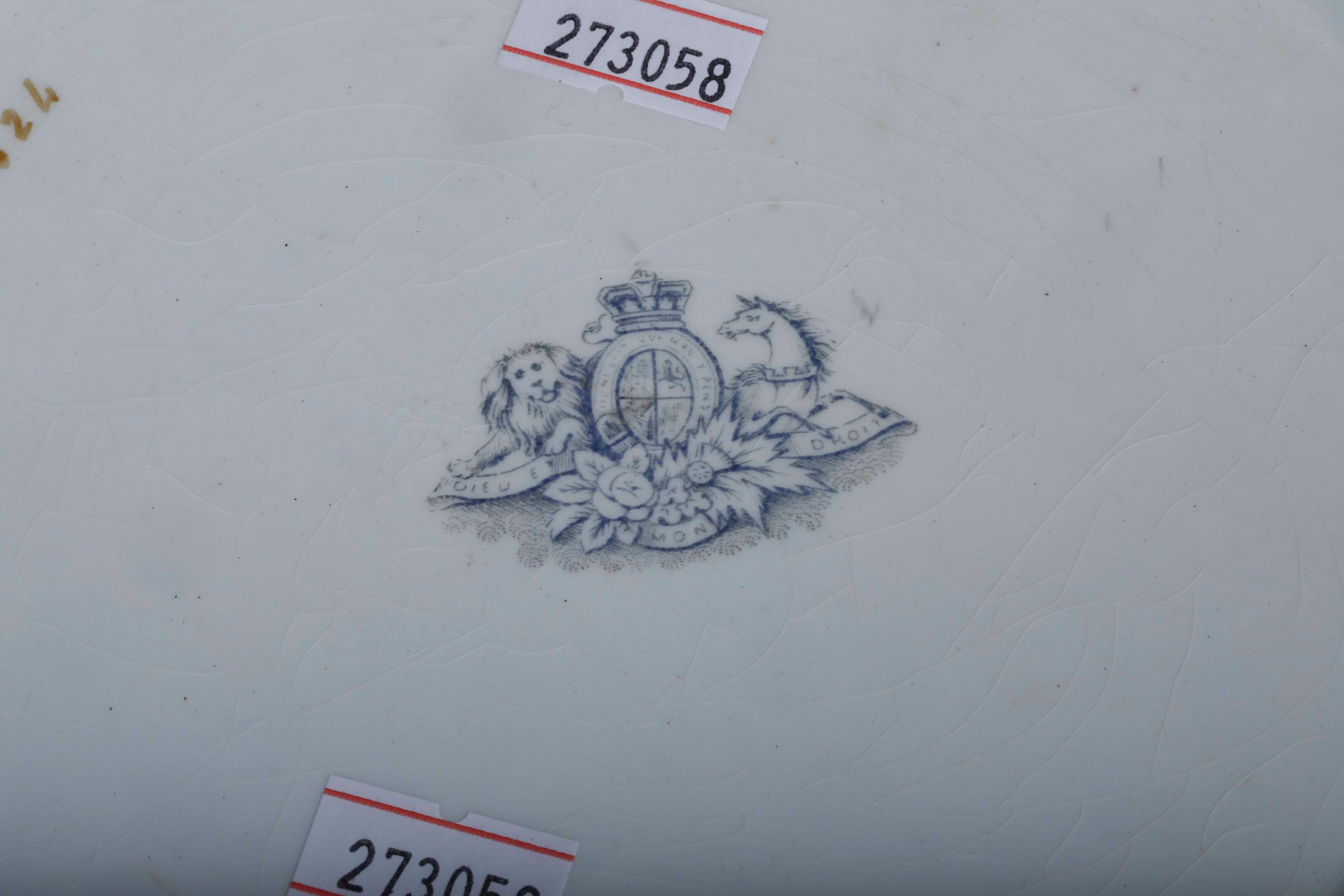 Piatto ortodosso, terraglia inglese dello Staffordshire (1890-1920)