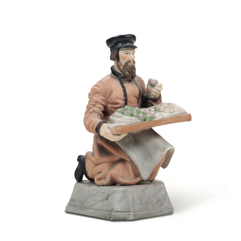 Figurina  Russia, Verbilki (Mosca), Manifattura Gardner, ultimo terzo del XIX secolo   - Asta Maioliche e Porcellane - Cambi Casa d'Aste