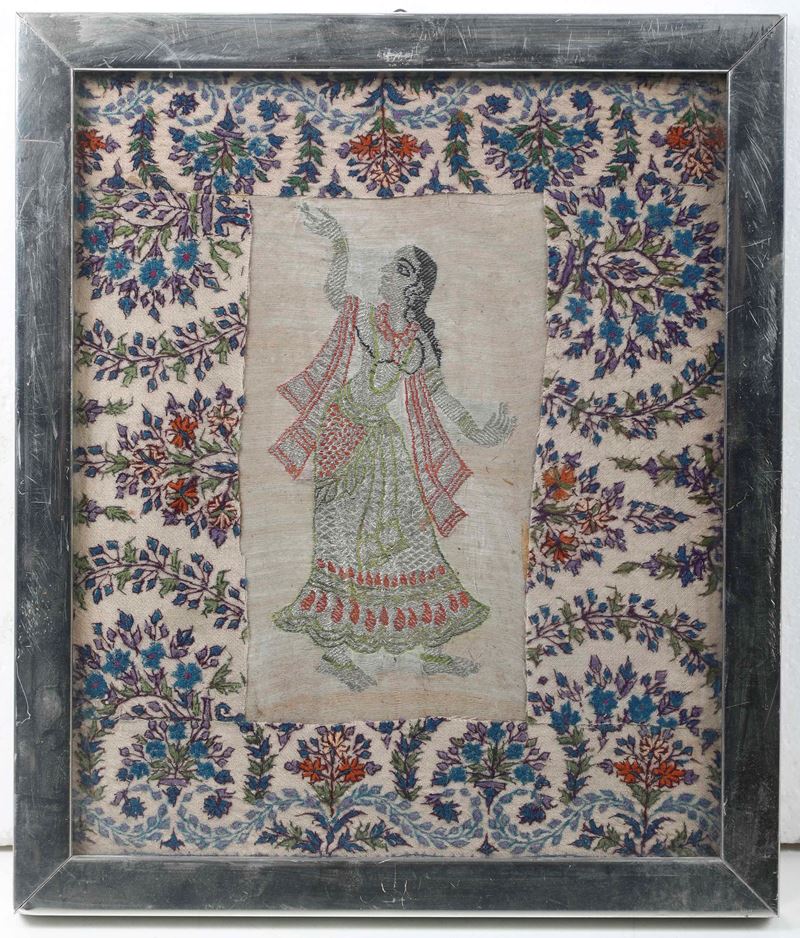 Lotto di otto tessuti Moghul, India, XIX secolo  - Asta Arte Orientale - Cambi Casa d'Aste