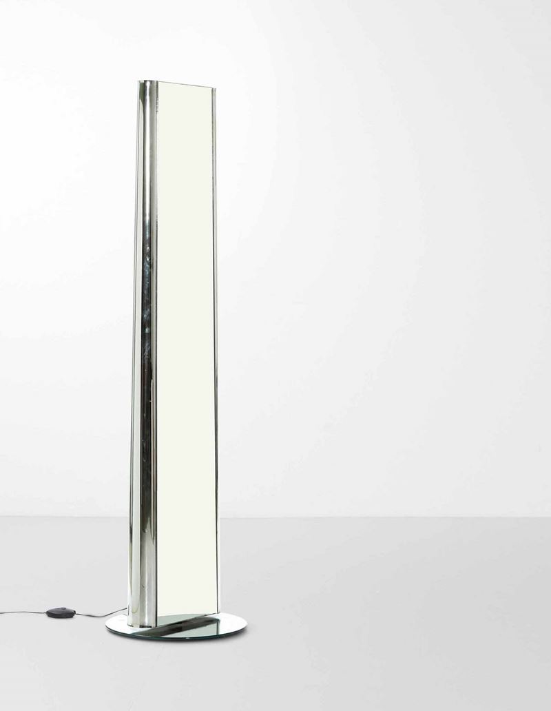 Fiam : Grande specchiera da terra girevole e luminosa mod. Mir  - Auction Design Lab - Cambi Casa d'Aste