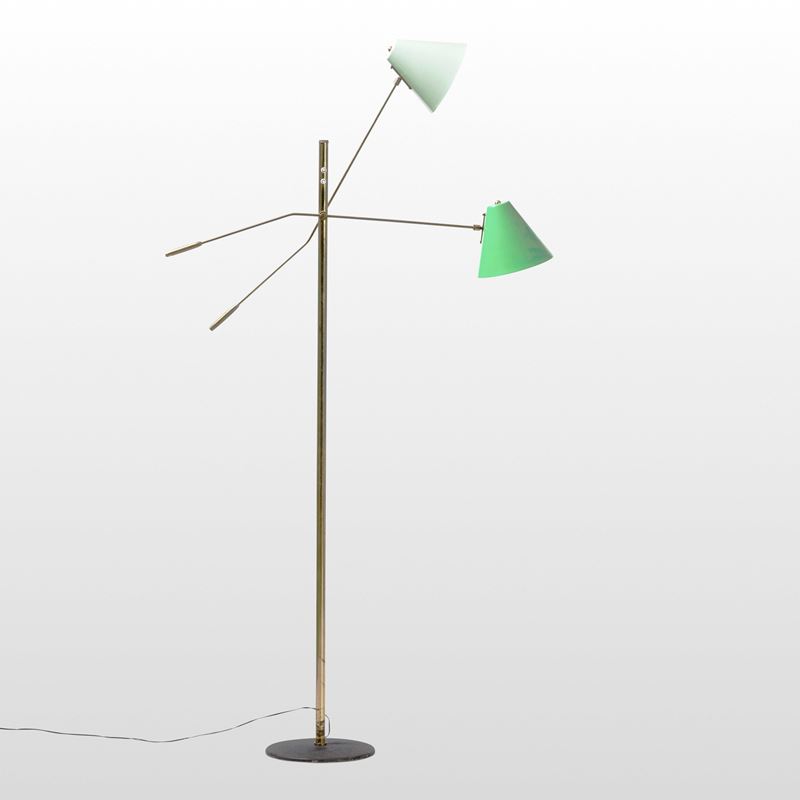 Stilux : Lampada da terra a bracci orientabili  - Asta Design - Cambi Casa d'Aste