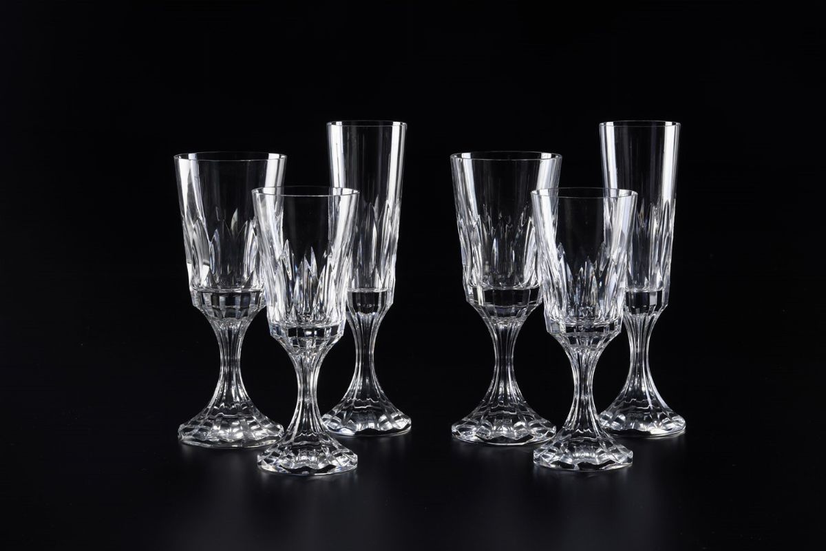 Servizio di Calici “D’assas”francia, Manifattura Baccarat, XX Secolo