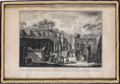 Luigi Desprez Delin. Porta di Ercolano.