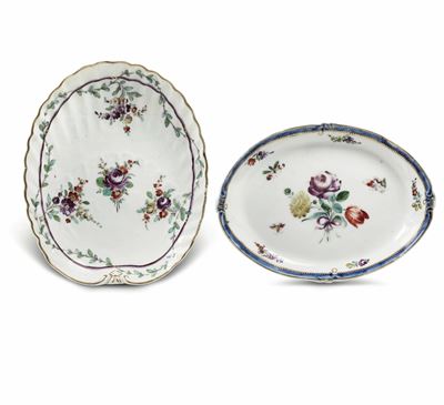 Due Vassoiettivenezia, Manifattura Cozzi, 1780-1790
