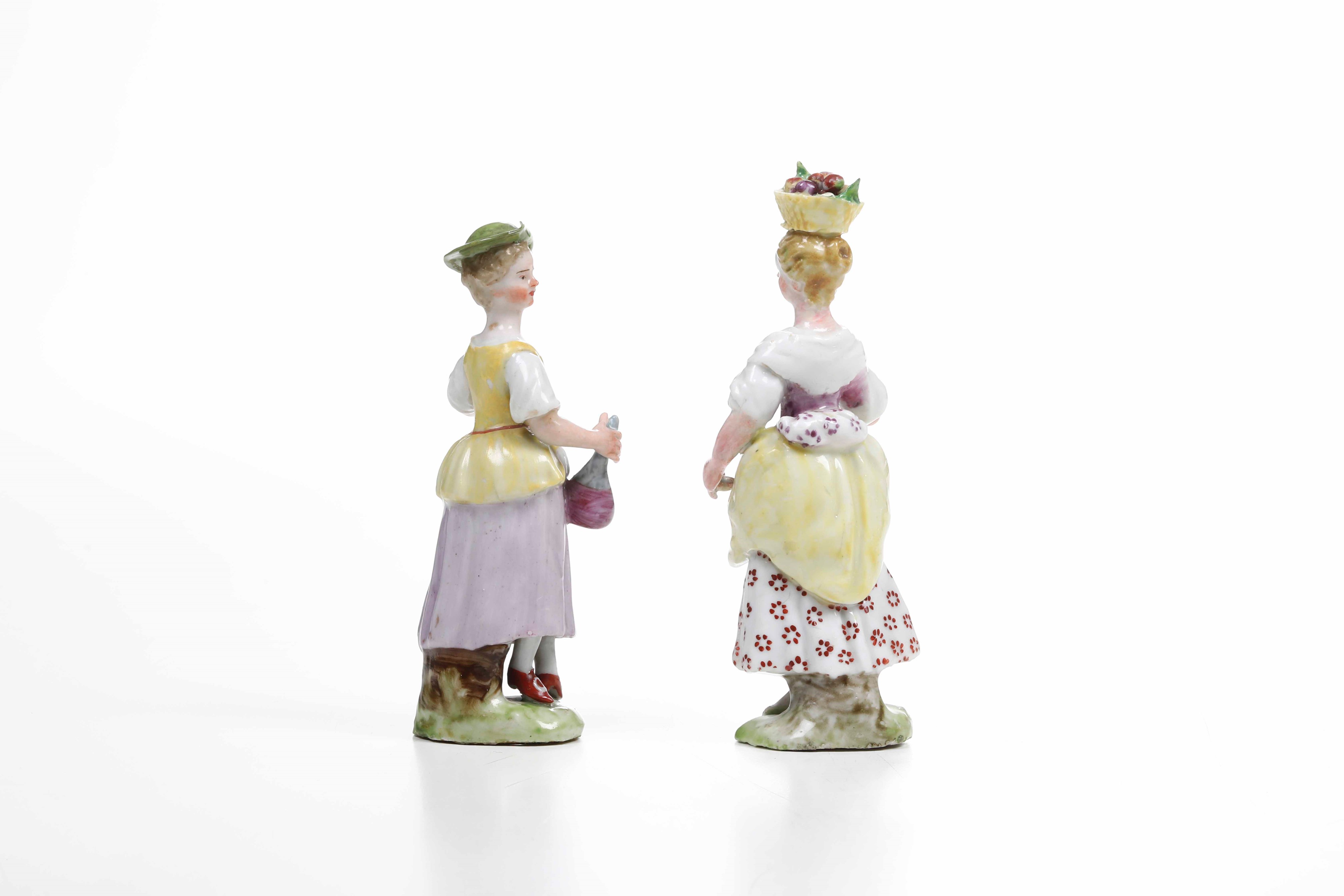 Due Figurine di Popolanevenezia, Manifattura Cozzi, Verso il 1780
