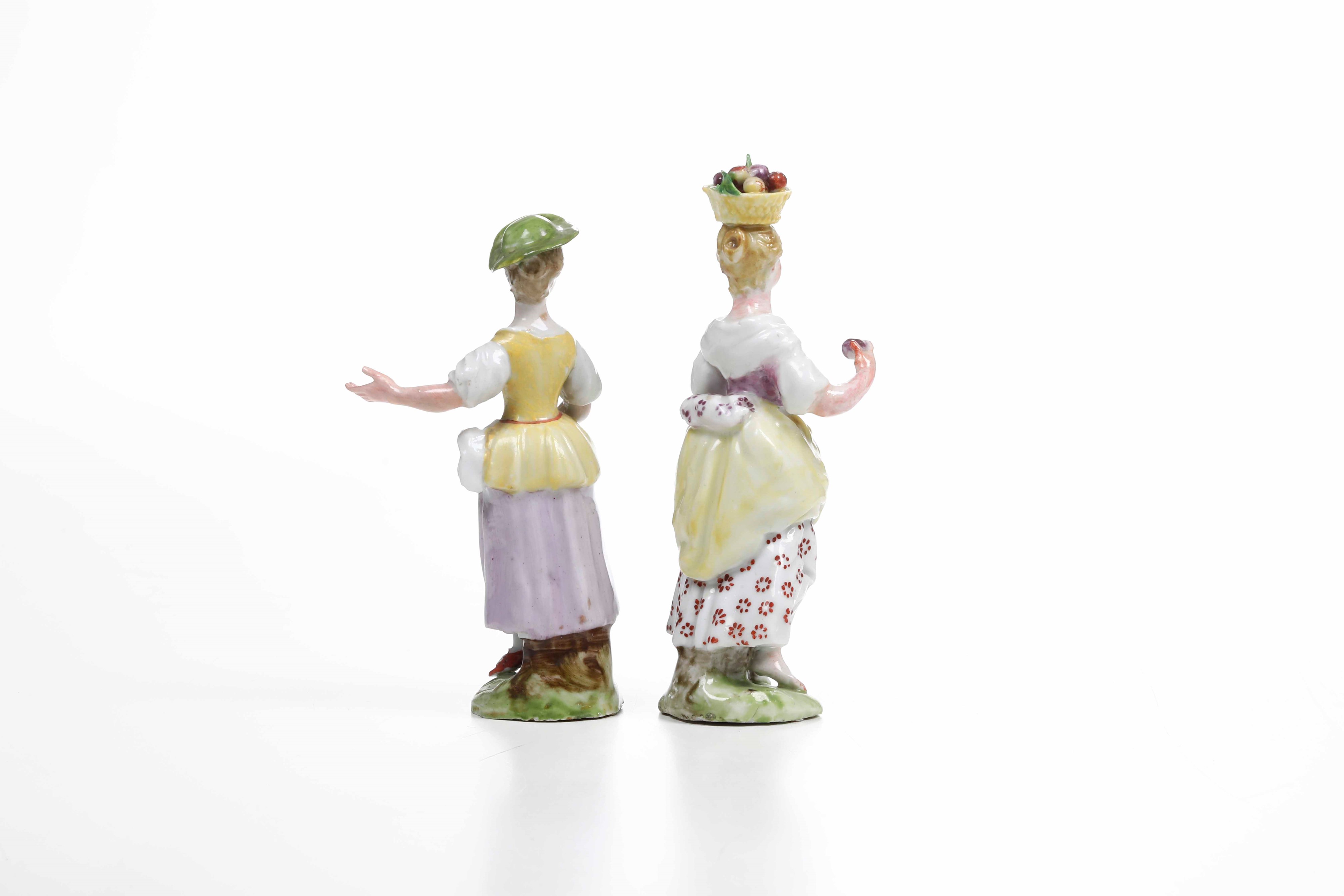 Due Figurine di Popolanevenezia, Manifattura Cozzi, Verso il 1780
