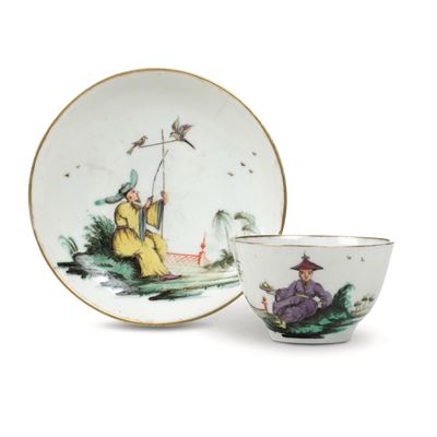 Tazza con Piattino.nove, Manifattura Antonibon, Gestione Parolin, 1785-1790.