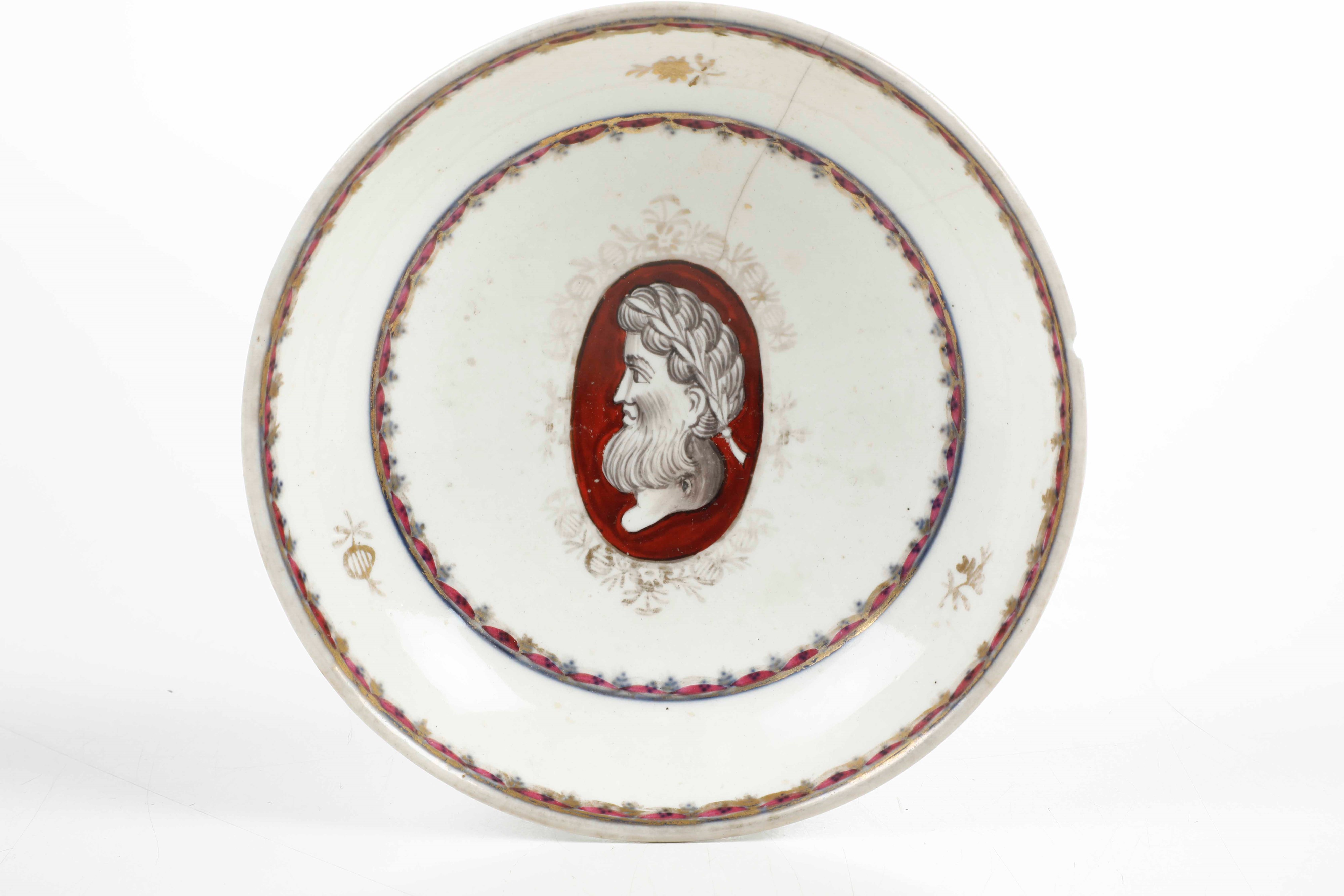 Tazza con Piattino.vienna, Manifattura Imperiale, Terzo Quarto del XVIII Secolo.